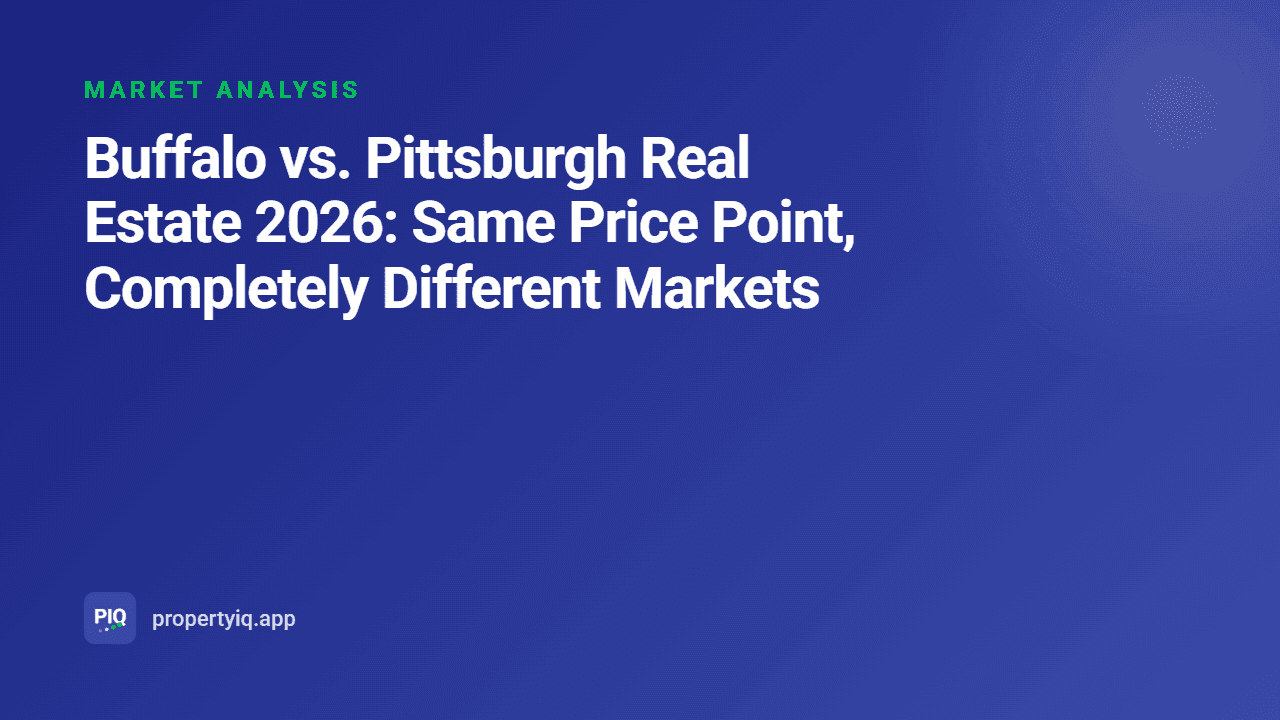 Buffalo vs. Pittsburgh Real Estate 2026: Same Price Point, Completely Different Markets