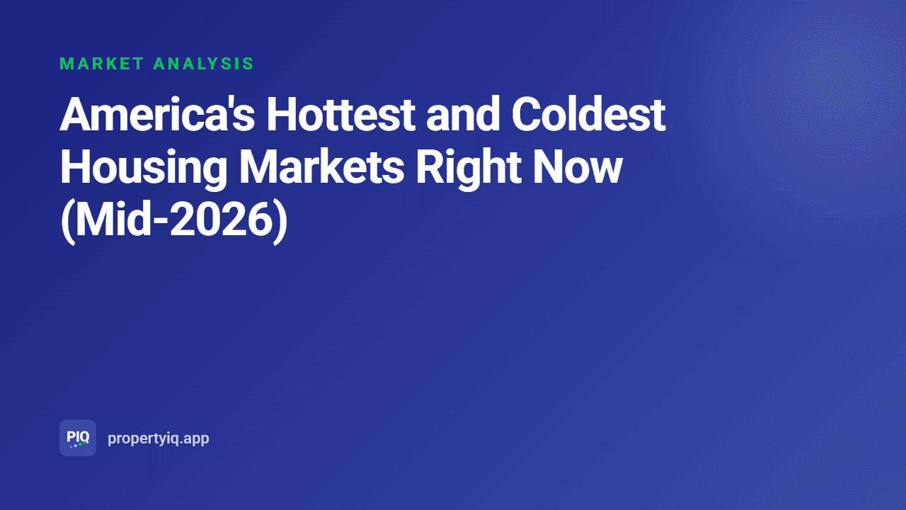 America's Hottest and Coldest Housing Markets Right Now (Mid-2026)