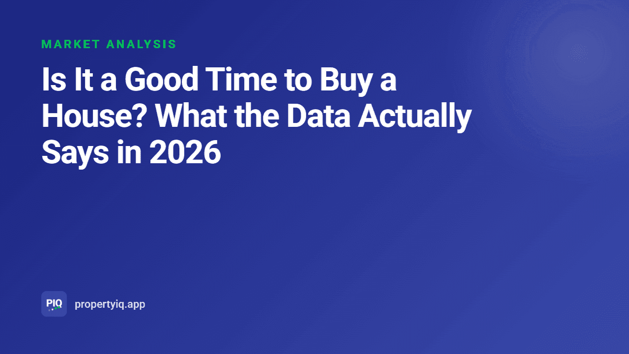 Is It a Good Time to Buy a House? What the Data Actually Says in 2026